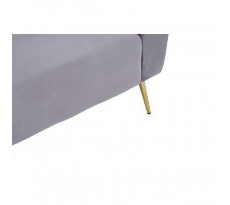 Florine 3 Seat Grey Velvet Sofa - Modern Home Interiors