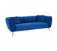 Florine 3 Seat Midnight Velvet Sofa - Modern Home Interiors