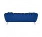 Florine 3 Seat Midnight Velvet Sofa - Modern Home Interiors