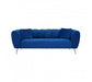 Florine 3 Seat Midnight Velvet Sofa - Modern Home Interiors