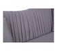 Franza 2 Seat Pleated Grey Velvet Sofa - Modern Home Interiors