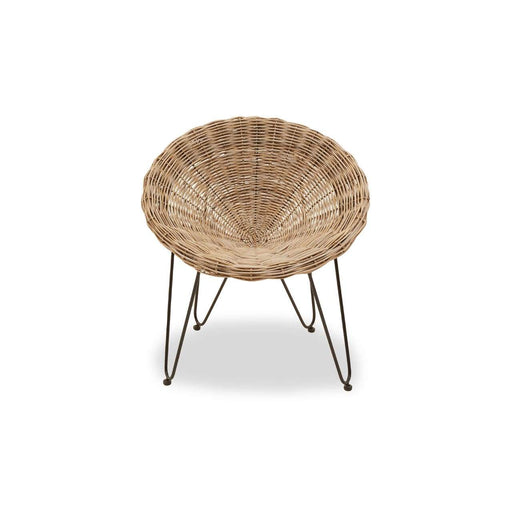 Grey Kubu Rattan Natural Hand Weaved Chair - Modern Home Interiors