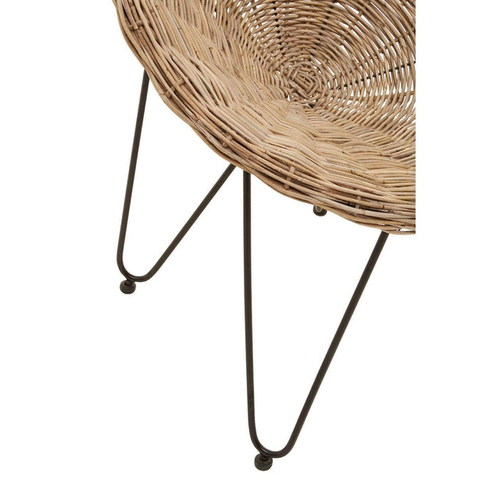 Grey Kubu Rattan Natural Hand Weaved Chair - Modern Home Interiors