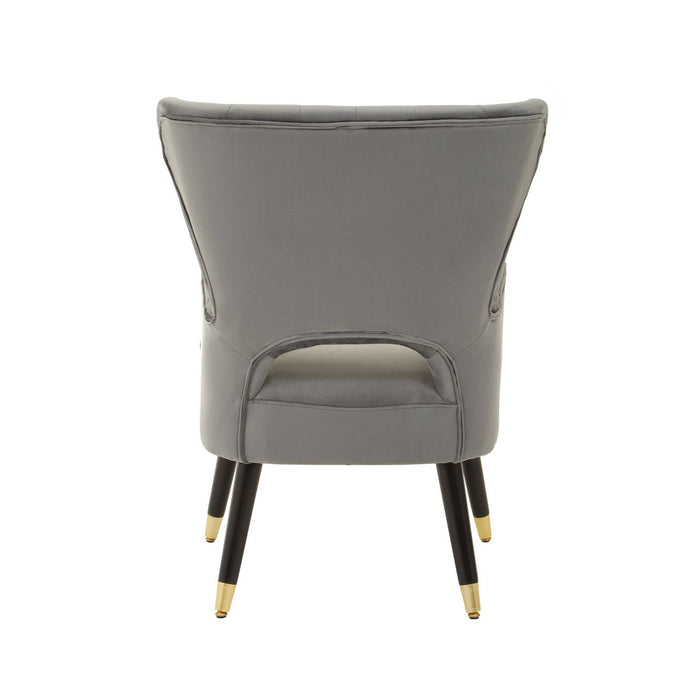 Grey Velvet Armchair