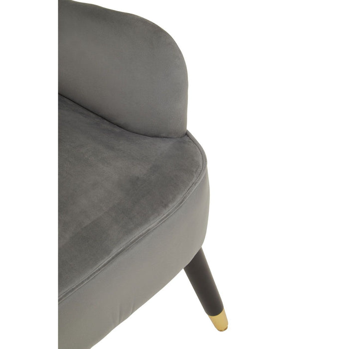 Grey Velvet Armchair