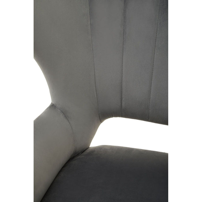 Grey Velvet Armchair