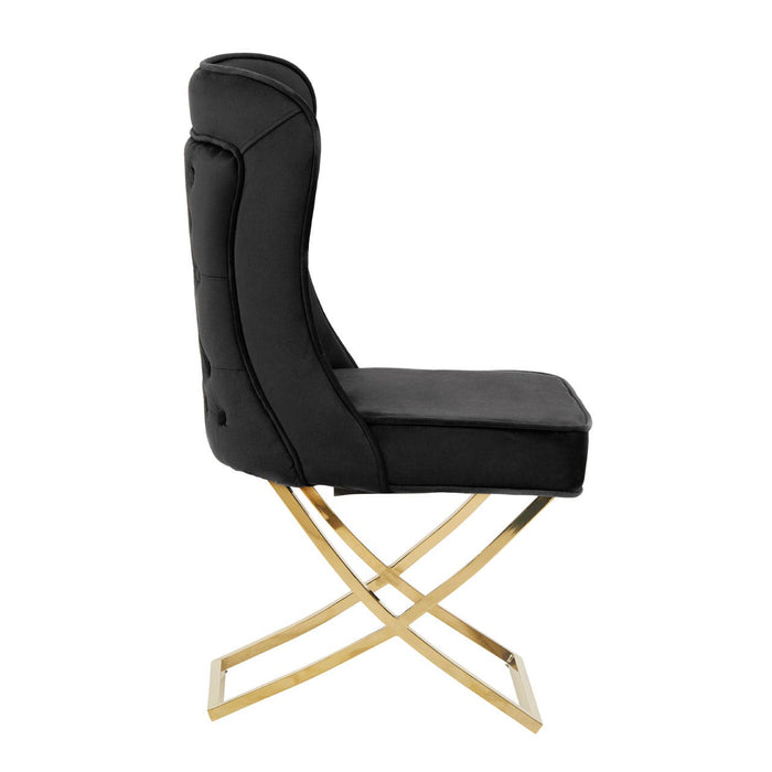 Bella Velvet Chair - All Colours / Gold or Silver Legs - Modern Home Interiors