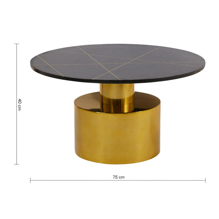 RABIA COFFEE TABLE WITH BLACK MARBLE TOP - Modern Home Interiors