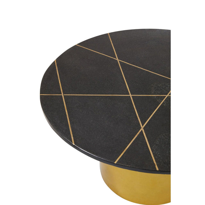 RABIA COFFEE TABLE WITH BLACK MARBLE TOP - Modern Home Interiors