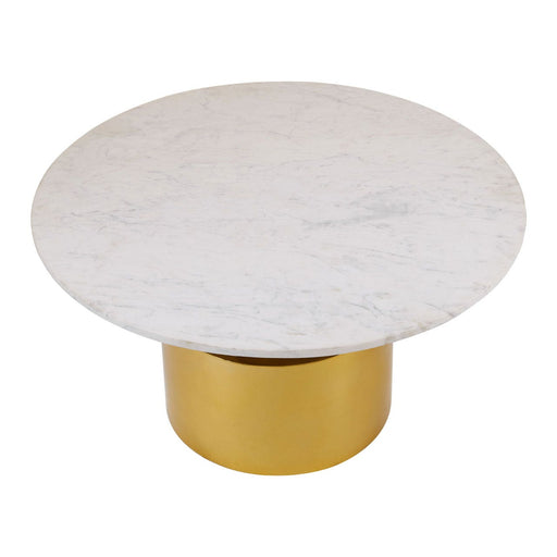 RABIA COFFEE TABLE WITH WHITE MARBLE TOP - Modern Home Interiors