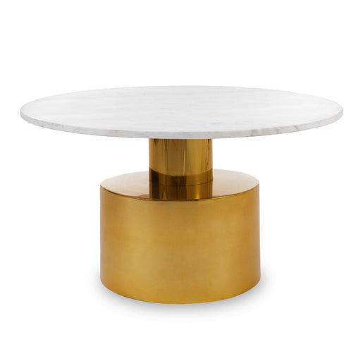 RABIA COFFEE TABLE WITH WHITE MARBLE TOP - Modern Home Interiors