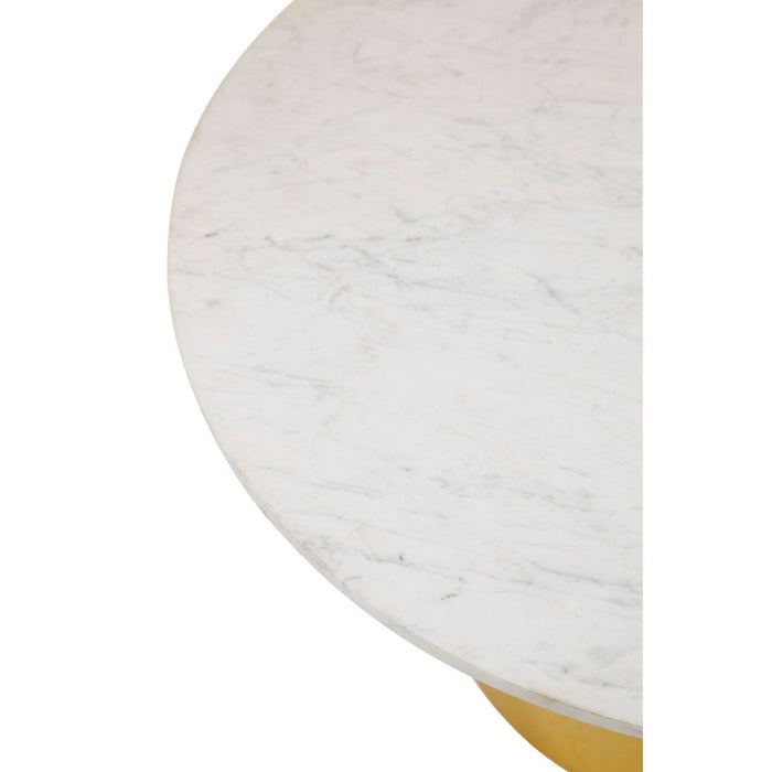 RABIA COFFEE TABLE WITH WHITE MARBLE TOP - Modern Home Interiors