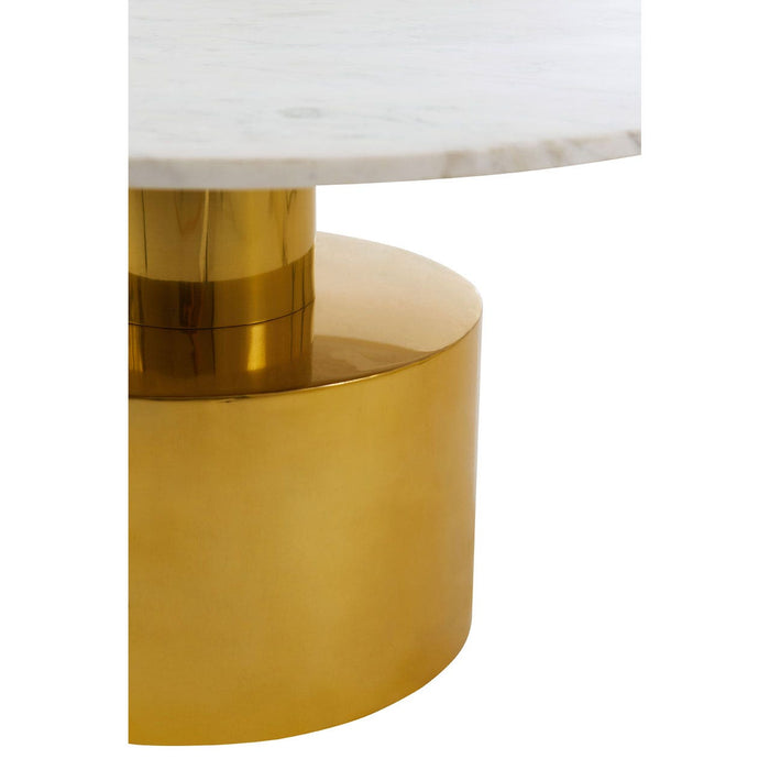 RABIA COFFEE TABLE WITH WHITE MARBLE TOP - Modern Home Interiors