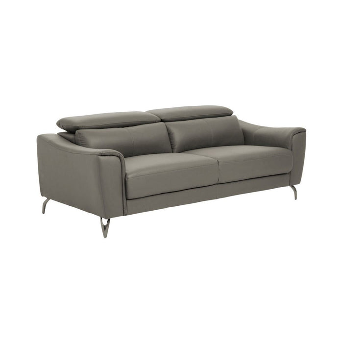 Leather Upholstered Thick Foam 3 Seater Sofa