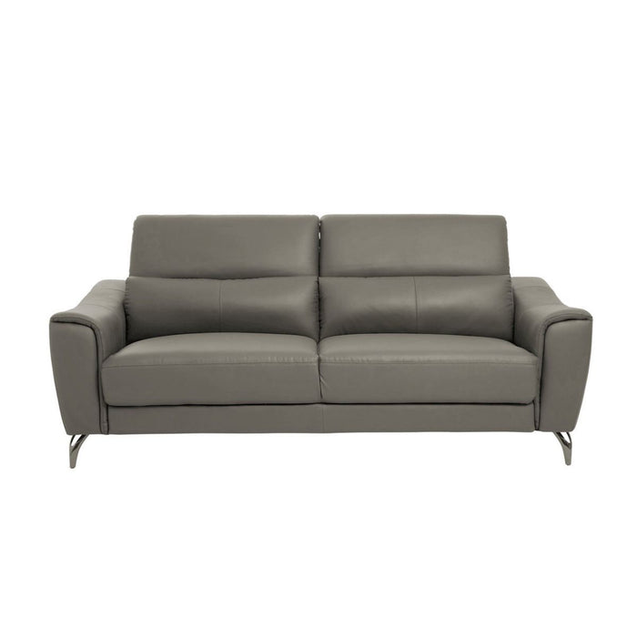 Leather Upholstered Thick Foam 3 Seater Sofa