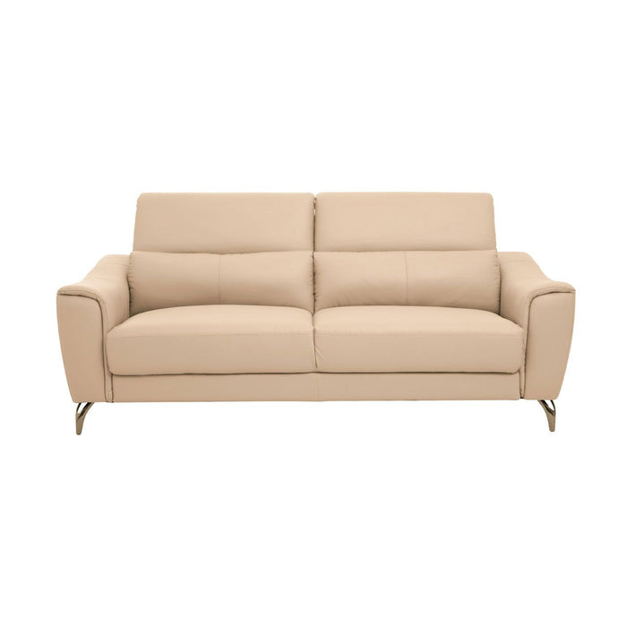 Leather Upholstered Thick Foam 3 Seater Sofa