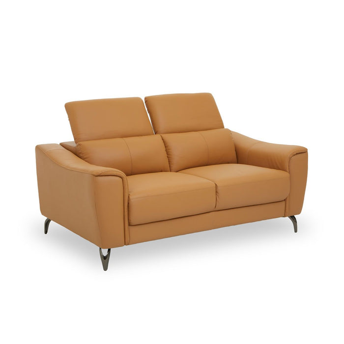 Leather Upholstered Thick Foam 2 Seater Sofa