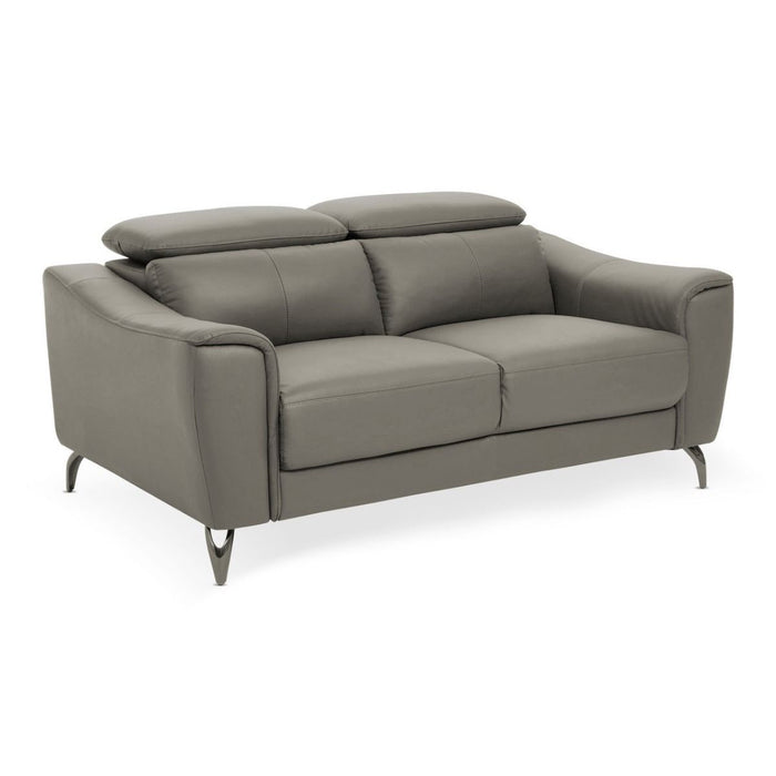 Leather Upholstered Thick Foam 2 Seater Sofa