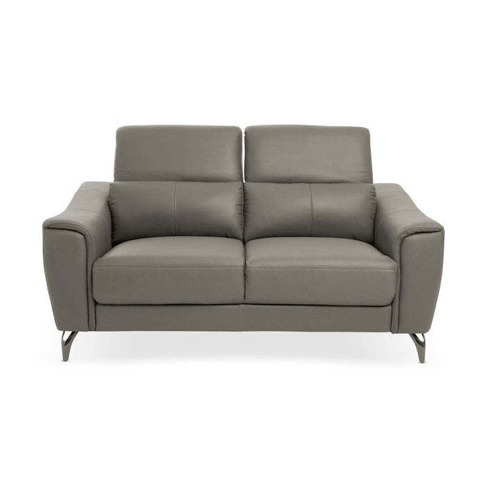 Leather Upholstered Thick Foam 2 Seater Sofa