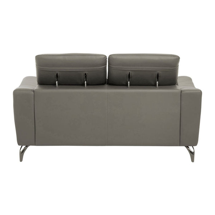 Leather Upholstered Thick Foam 2 Seater Sofa