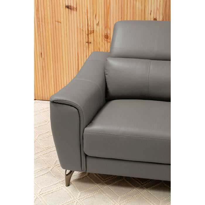 Leather Upholstered Thick Foam 2 Seater Sofa