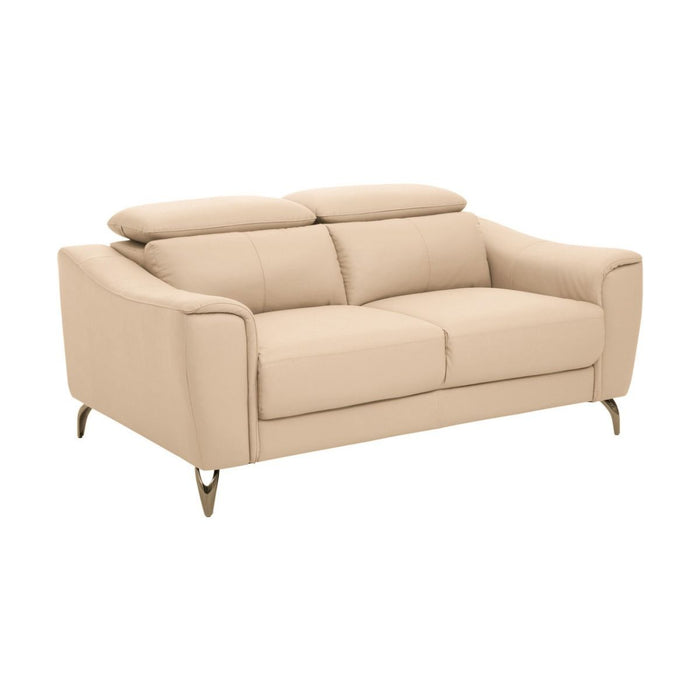 Leather Upholstered Thick Foam 2 Seater Sofa