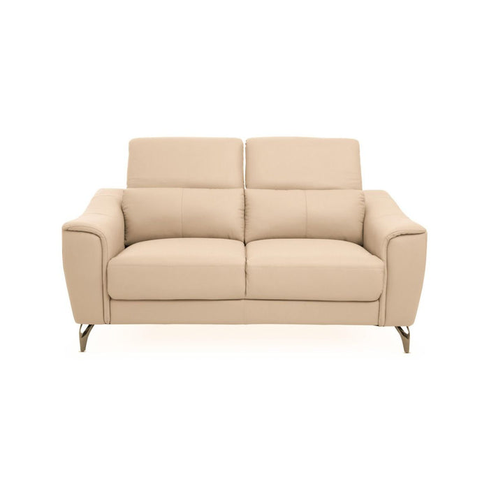 Leather Upholstered Thick Foam 2 Seater Sofa