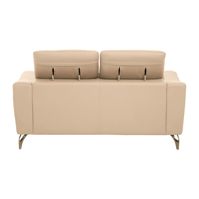 Leather Upholstered Thick Foam 2 Seater Sofa