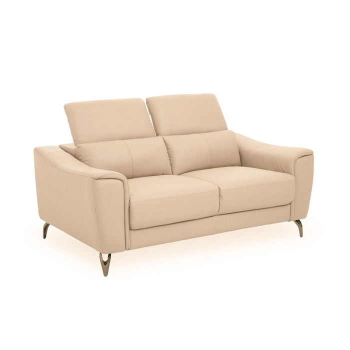 Leather Upholstered Thick Foam 2 Seater Sofa