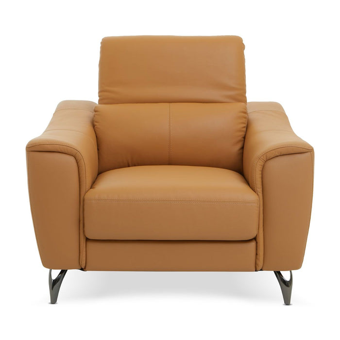 Leather Upholstered Thick Foam Armchair