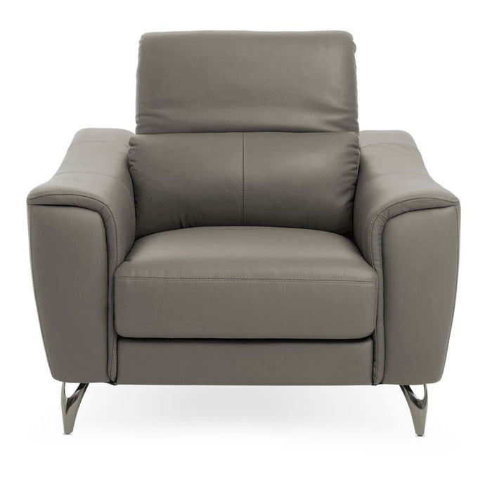 Leather Upholstered Thick Foam Armchair