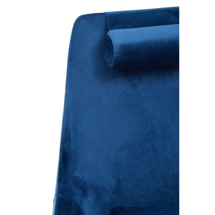 Modern Navy Velvet Armchair