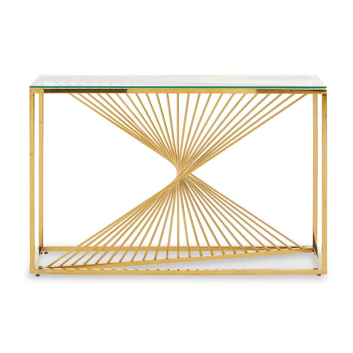 Console Table with Gold Legs