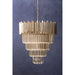 Lustra Large Silver Finish Luxe Chandelier - Modern Home Interiors