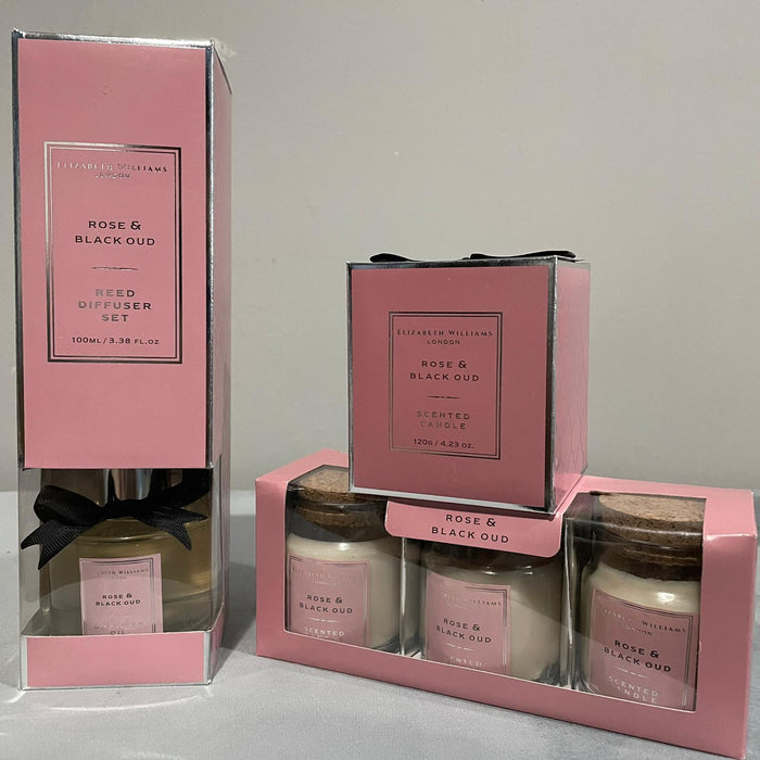 Elizabeth Williams London Home Fragrance Pastel Diffuser Candle - Full Gift Set