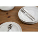 12 PC WHITE STONEWARE DINNER SET - Modern Home Interiors