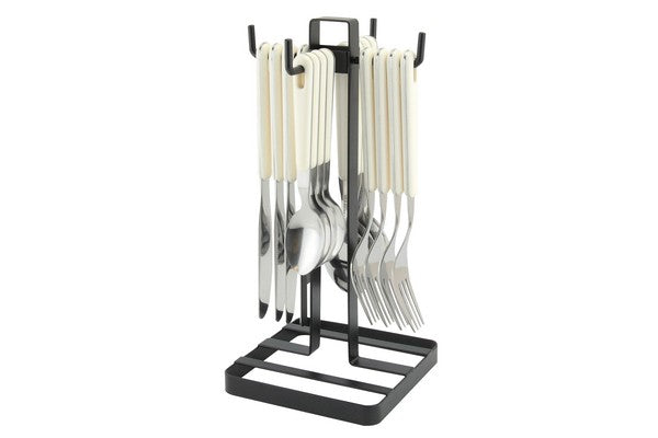 Kitchen Essentials Flat Iron 16 Set Cutlery Tree