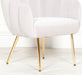 Deco Grey Velvet Accent/ Dining Chair with Gold Legs - Modern Home Interiors