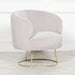 Deco Grey Velvet Armchair with Gold Legs - Modern Home Interiors