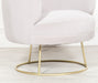 Deco Grey Velvet Armchair with Gold Legs - Modern Home Interiors