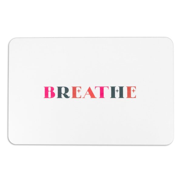 Artsy Mats Breathe White Stone Non Slip Bath Mat - Touch Dry