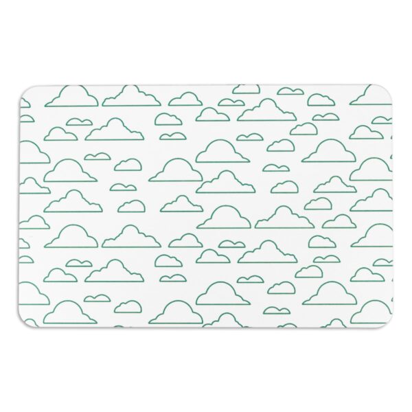 Artsy Mats Clouds White Stone Non Slip Bath Mat - Touch Dry