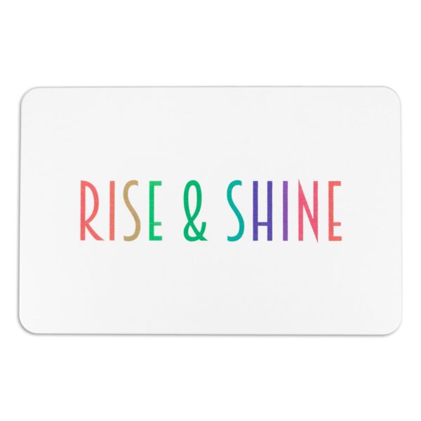 Artsy Mats Rise & Shine White Stone Non Slip Bath Mat - Touch Dry