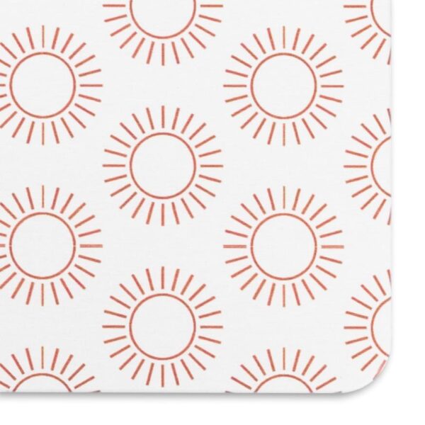 Artsy Mats Sun Pattern White Stone Non Slip Bath Mat - Touch Dry