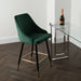 Chesterfield Button Back Gold Detail Velvet Kitchen Bar Stools (Set of 2) - Modern Home Interiors