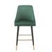 Chesterfield Button Back Gold Detail Velvet Kitchen Bar Stools (Set of 2) - Modern Home Interiors