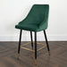 Chesterfield Button Back Gold Detail Velvet Kitchen Bar Stools (Set of 2) - Modern Home Interiors
