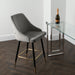 Chesterfield Button Back Gold Detail Velvet Kitchen Bar Stools (Set of 2) - Modern Home Interiors