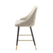 Chesterfield Button Back Gold Detail Velvet Kitchen Bar Stools (Set of 2) - Modern Home Interiors