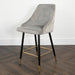 Chesterfield Button Back Gold Detail Velvet Kitchen Bar Stools (Set of 2) - Modern Home Interiors